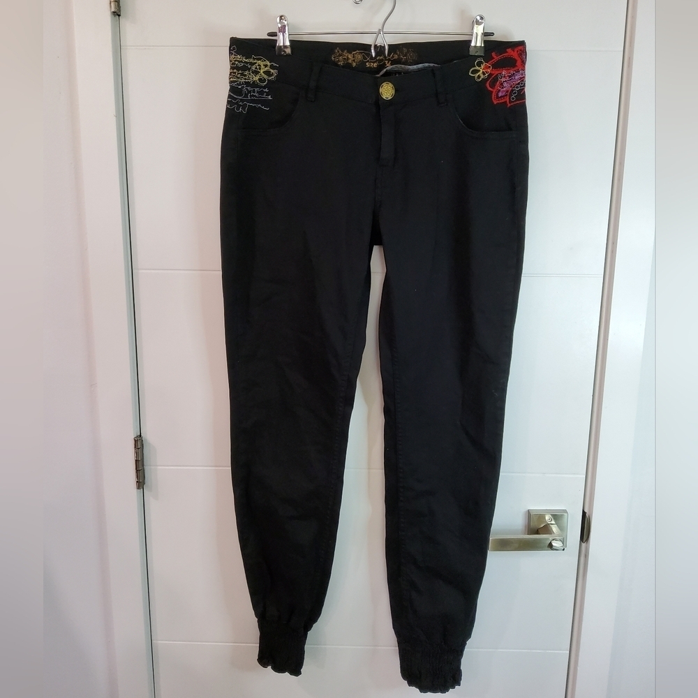 Desigual Embroidered Joggers Size 34